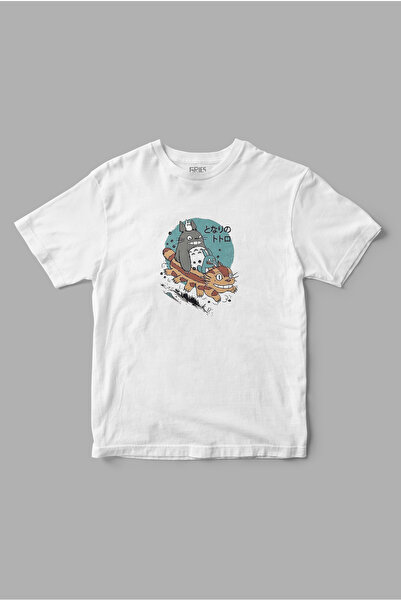 Gries تي شيرت مطبوع عليه رسوم متحركة Totoro