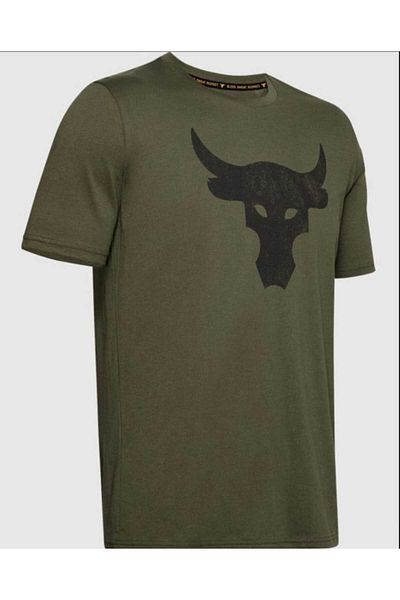 PUNIX LARGE SIZE COTTON WOVEN HIGH QUALITY PRINTED KHAKI GREEN BATTAL MEN'S T-SHIRT