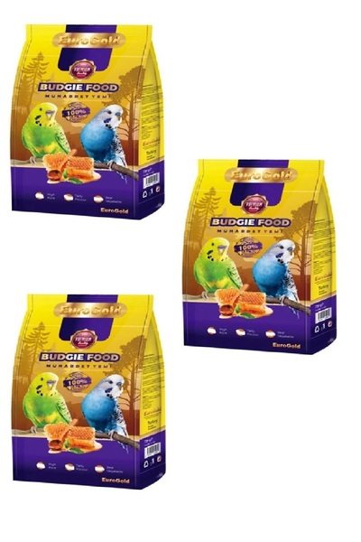 EuroGold 3 adet Muhabbet Kuşu Yemi 500 gr