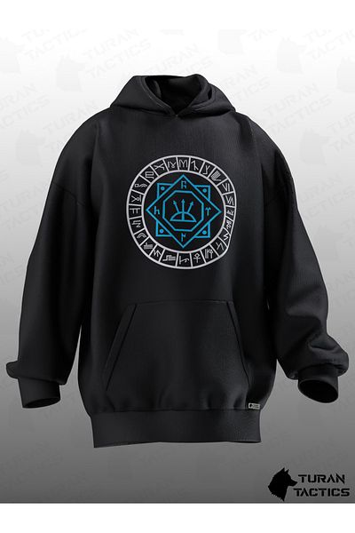 TURAN TACTICS OĞUZ BOYLARI DESIGNED OVERSIZE HOODIE (UNISEX)