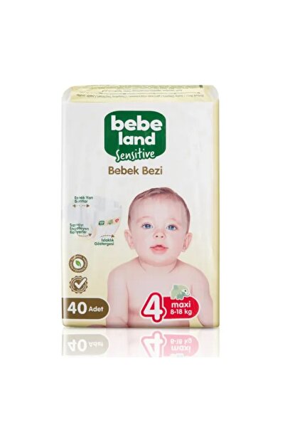Bebeland Sensitive Bebek Bezi Maxi 4 Numara 40 lı