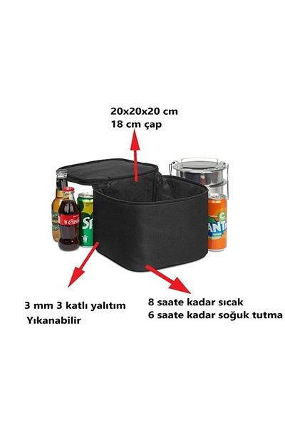 Ankaflex Auto Thermos Inside Car Insulated Cold Hot Holder Bag Auto Thermal Bag Food Carrying Apparatus