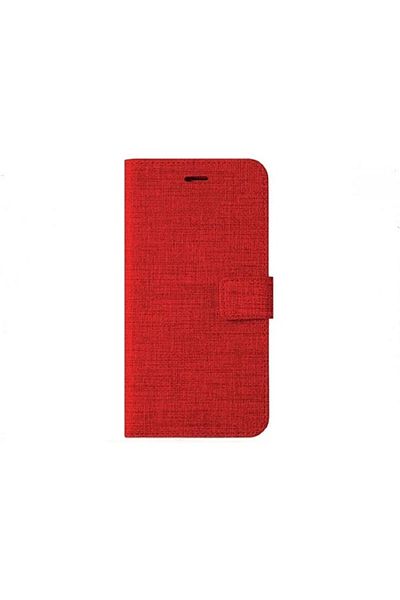 BLUETECH Samsung A72 Cover Wallet Card Compartment Fabric Patterned Case