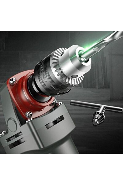 Depolife Avuç Taşlama Spiral Makinesini Mandrenli Matkaba Dönüştüren Adaptörlü Çelik Mandren Anahtarlı