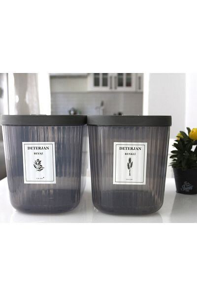 Dem Home 2 Jumbo Size 10 Liter Detergent Storage Container Detergent Box 10lt