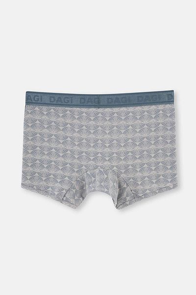 Dagi Graue Boxershorts aus Micromodal mit Muster Modell 4210