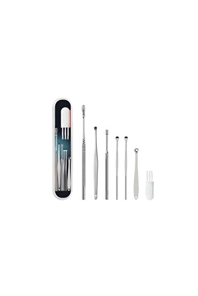 MAGİTOPTAN Spiral Kulak Temizleme - Paslanmaz Çelik Temizleme Seti