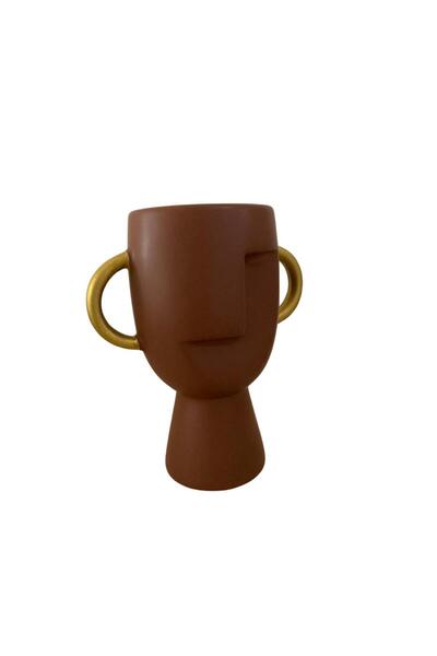 T.Concept Keramička minimalistička smeđa vaza - dekorativna i izdržljiva