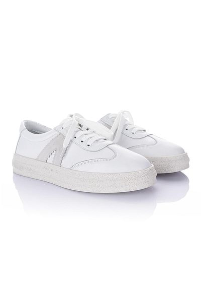 Getcho Pantofi de damă Ervis, albi, din piele naturală