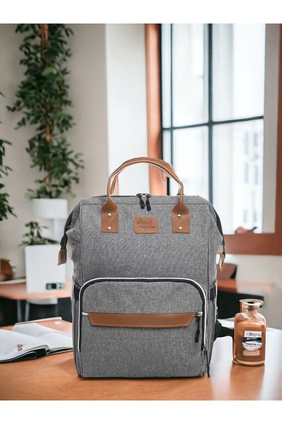 Sahra Stain Resistant Waterproof Mother Baby Care Backpack with Thermal Compartment