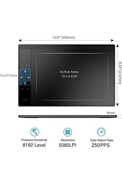 Veikk A30 10 X 6" Grafik Tablet