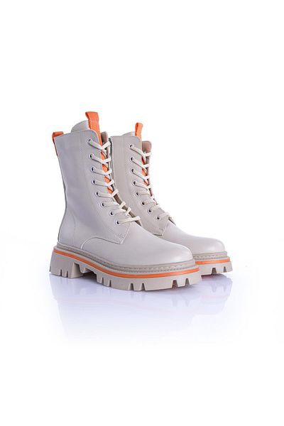 Getcho Orson Women's Thick Soled Beige Boots