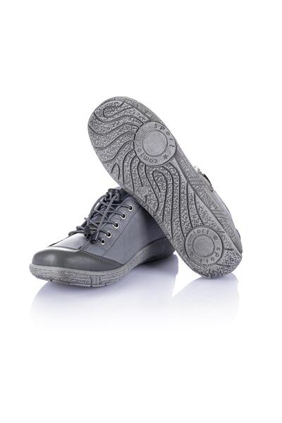 Getcho Γυναικεία παπούτσια Lonat από γνήσιο δέρμα σε γκρι casual