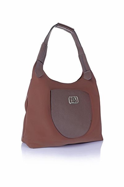 Getcho Herlina Brown Women's Daily Shoulder Bag Stylish Model Large Volume Useful Zipper Bag