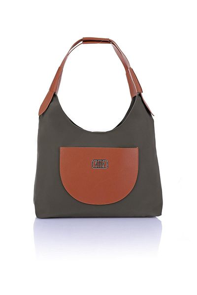 Getcho Herlina Khaki Tan Women's Daily Shoulder Bag Stylish Model Large Volume Useful Zipper Bag