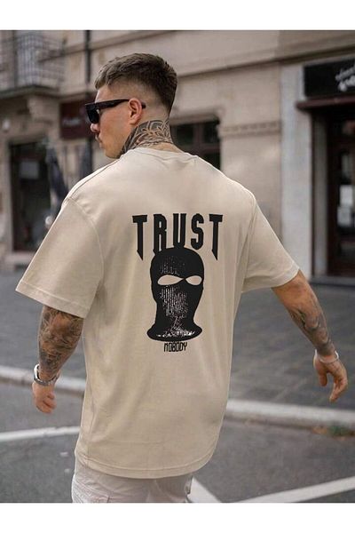 BENROMA 1 προϊόν είναι δώρο για αγορές 6 και άνω Trust Printed Unisex Oversize T-shirt