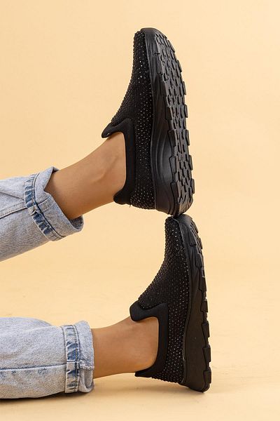 Getcho Black Stone Rune Women's Casual Shoes