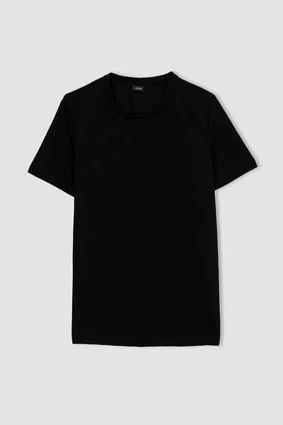 DeFacto Μπλουζάκι με κοντό μανίκι Slim Fit Crew Neck M6608az23sp