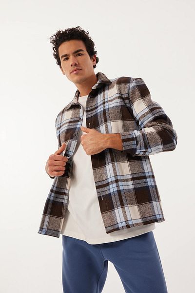 DeFacto Regular Fit Checkered Lumberjack Long Sleeve Shirt W7413az23sp