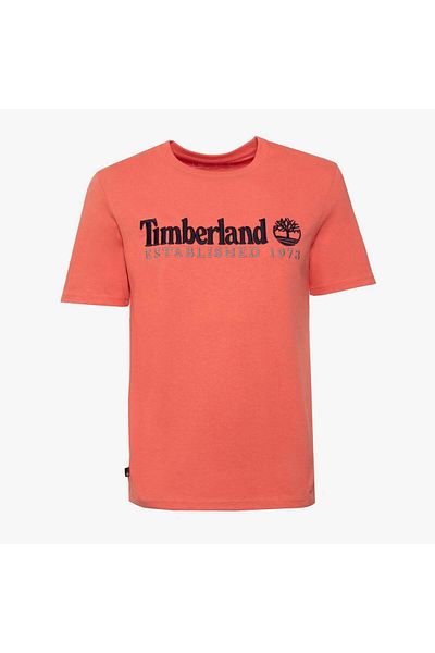 Timberland Embroidery Logo Tee Men's Red T-shirt Tb0a6se1eı41