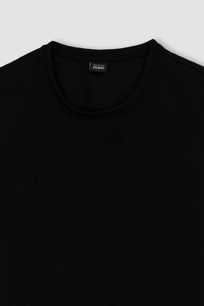 DeFacto Μπλουζάκι με κοντό μανίκι Slim Fit Crew Neck M6608az23sp