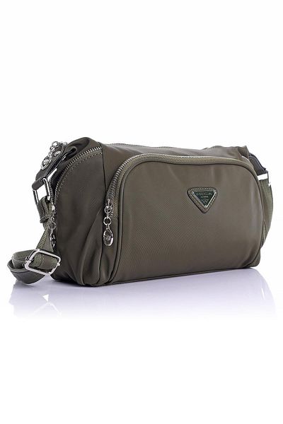 Getcho Erhart Green Women's Crossbody Bag Multi-Eye Zipper Lightweight Structure Stylish Sports Model for Daily Use