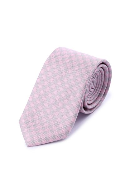 Hatemoğlu Pink Patterned Classic Micro Tie