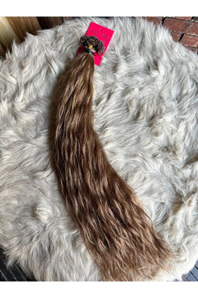 Suzan Peruk 70 cm 250 ADET (0.6gr) 10 NO %100 Doğal Gerçek Insan saçı Mikro K...