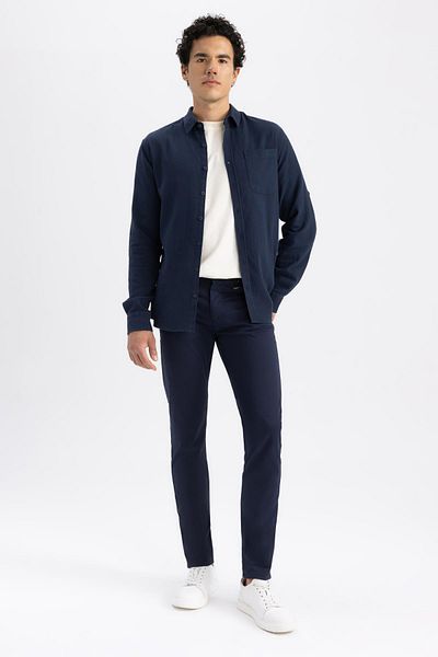 DeFacto Брюки-чинос з полотна Extra Slim Fit