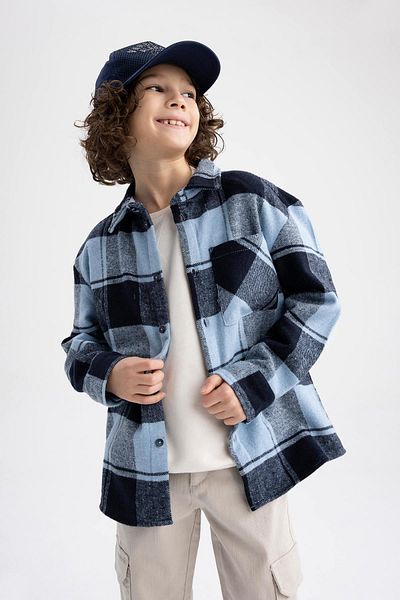 DeFacto Boy's Long Sleeve Flannel Shirt Z1003a623sp