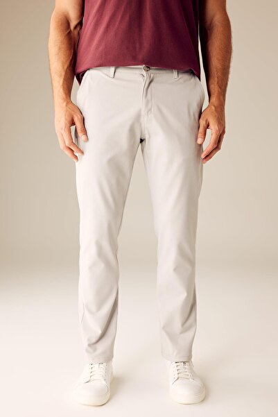 DeFacto Regular Fit Straight Leg Gabardine Chino Canvas Trousers T1052az23sp
