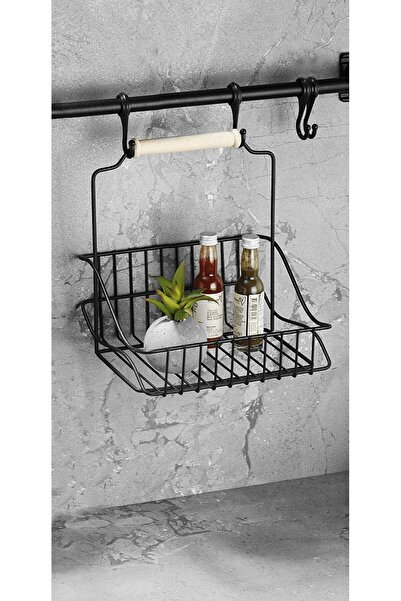 Sas Haus Wrought Iron Basket Black 20 X 20