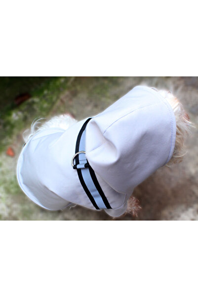 petite pati Gri Su Gecirmez polarli kapsonlu Yagmurluk Köpek Kıyafeti