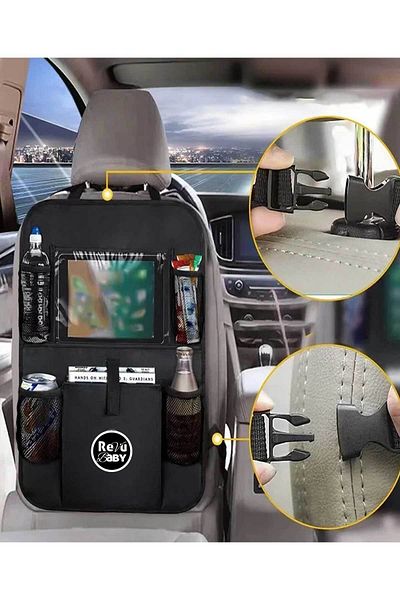 RevuBaby Car Seat Back Organizer Tablet Phone Holder Car Interior Organizer Auto Seat Holder