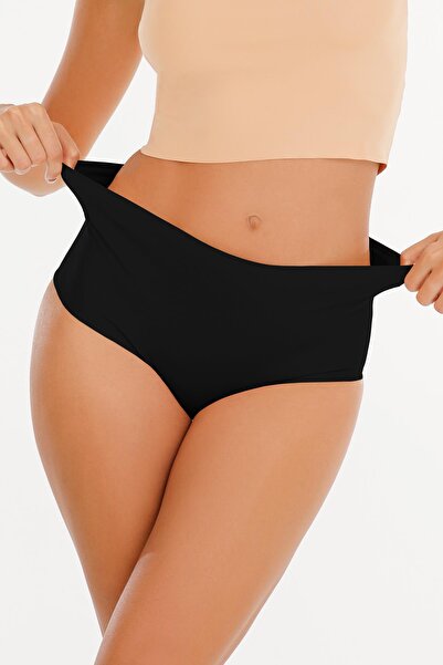 Sensu Set de chiloți 5 piese pentru femei, cu talie înaltă, tăiat cu laser (cu talie elastică) - Kts2035