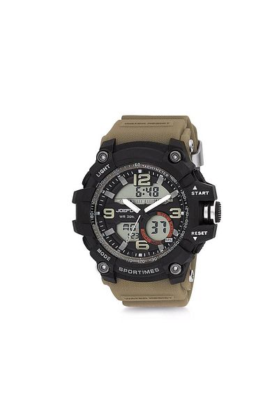 Joefox Men's Wristwatch Waterproof Beige & Green Trent Model