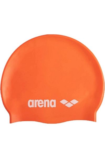 ARENA Класическа силиконова унисекс оранжева шапка за плуване91662106