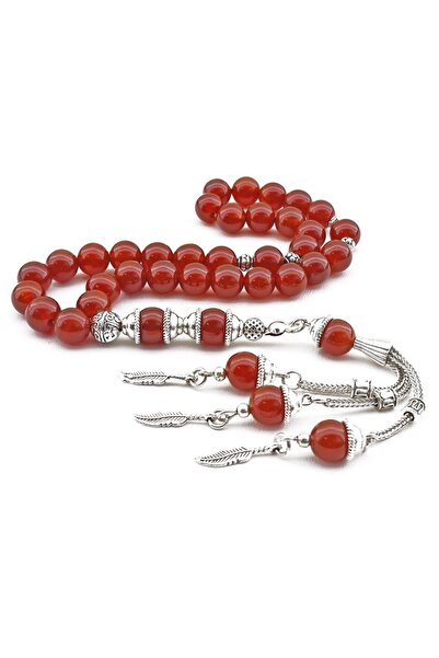 PİGADO Ειδικός Χάντρες Προσευχής από Φυσικό Αχάτη με Καμσίλια