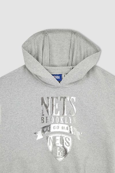 DeFacto Girl Nba Brooklyn Nets Sleeveless Hooded Sweatshirt Z4757a623sp