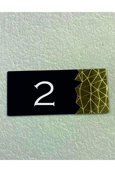 Dekokonsept Black Pearl Series Door Number