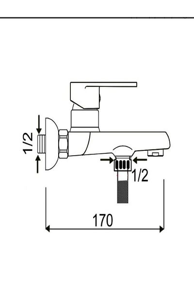İSAOĞLU YAPI Bathroom Faucet Shower Faucet Silver Bathroom Tap