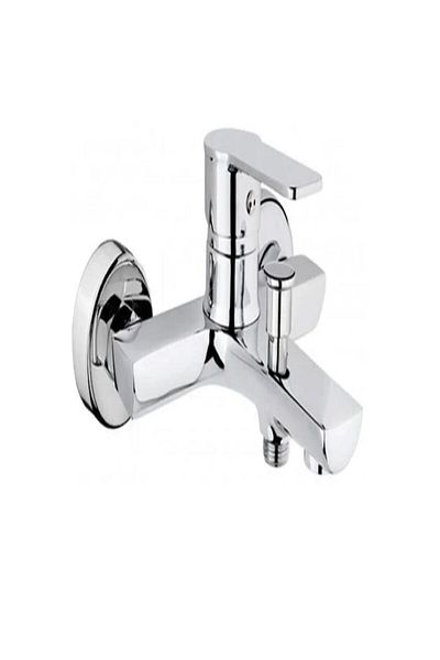 İSAOĞLU YAPI Bathroom Faucet Shower Faucet Silver Bathroom Tap