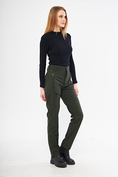 GHASSY CO. Női belül polár taktikai kültéri vízálló Softshell nadrág