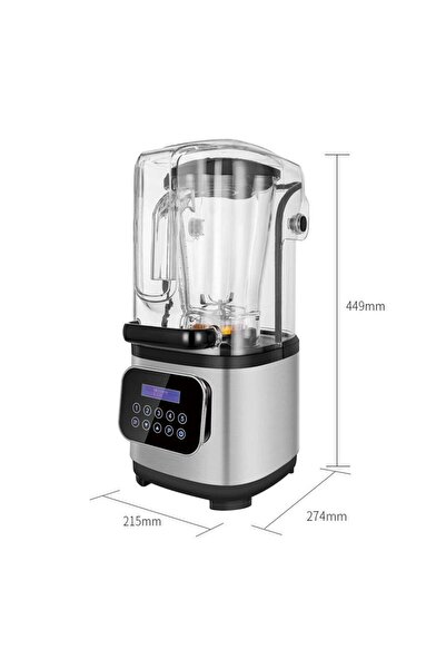 BARSOYMUTFAK Vosco HS-212C Profesyonel Kapaklı Bar Blender, 2 Litre, 1500 W