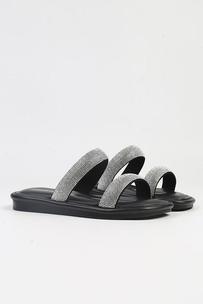Pierre Cardin ® |   PC-5101-3891 Παντόφλες Μαύρες-Πέτρα