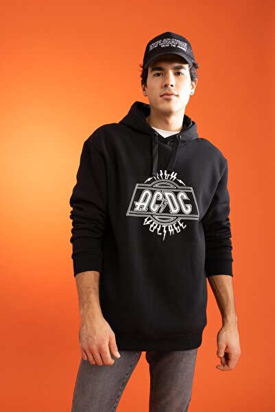 DeFacto Φούτερ Ac/dc Regular Fit Hooded X4639az23sp