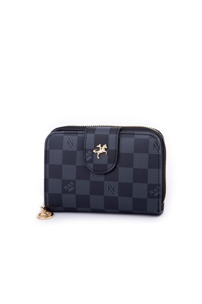 bundle island portofel orizontal de damă gri negru