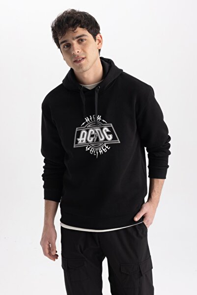 DeFacto Φούτερ Ac/dc Regular Fit Hooded X4639az23sp