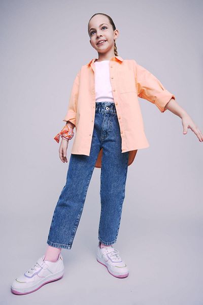 DeFacto Lány oversize Poplin hosszú ujjú ing Z4894a623sp