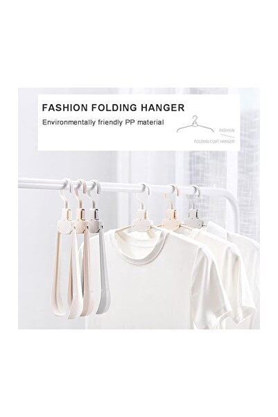 Duffa 5'li Paket Katlanabilir Seyahat Askısı Yer Tasarrufu Askısı Dolap Giysi Askı Hızlı Düzenleyici Askı